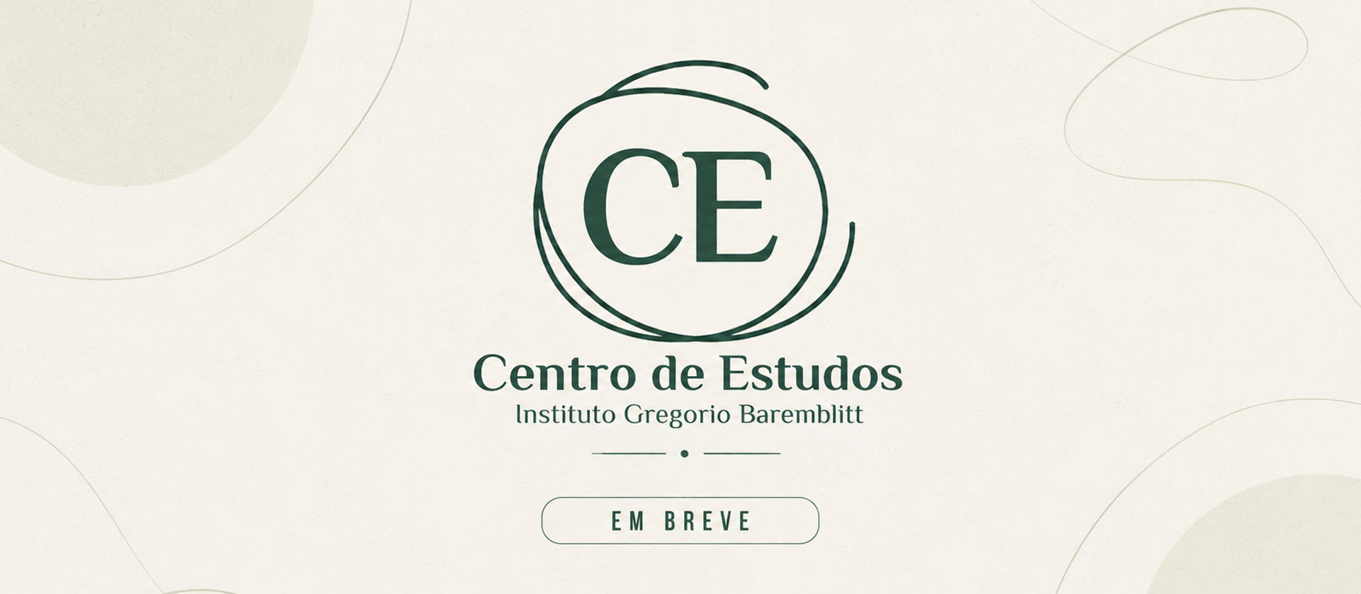 Banner do Centro de Estudos do Instituto Gregorio Baremblitt, espaço de formação continuada, pesquisa e experimentação em esquizoanálise, esquizodrama e análise institucional.